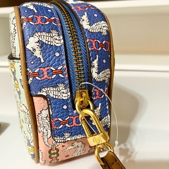 🌸NEW🟡Tory Burch Blake Printed Multi Essentials Wristlet pouch bag & wallet - Picture 11 of 15